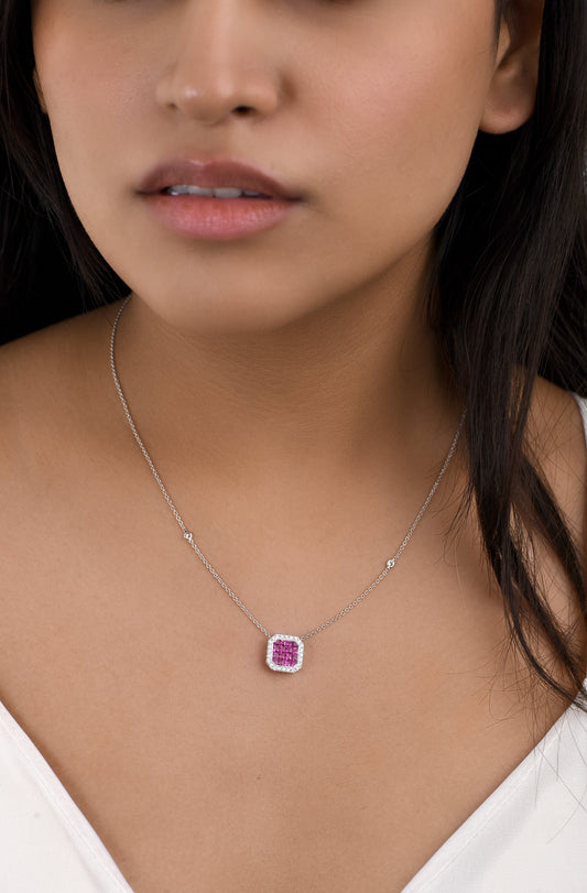 Crimson Frame Pendant