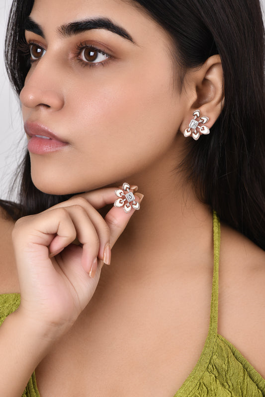 Ivory Arc Earrings