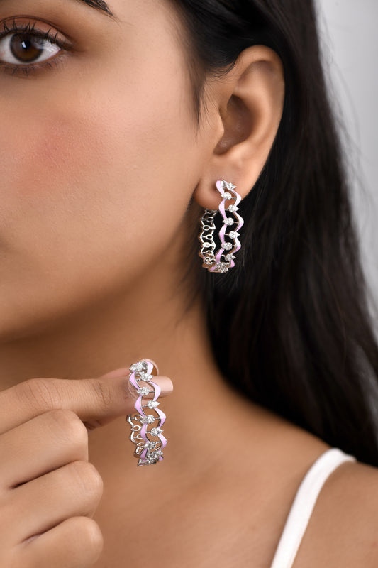 Blush Hoops
